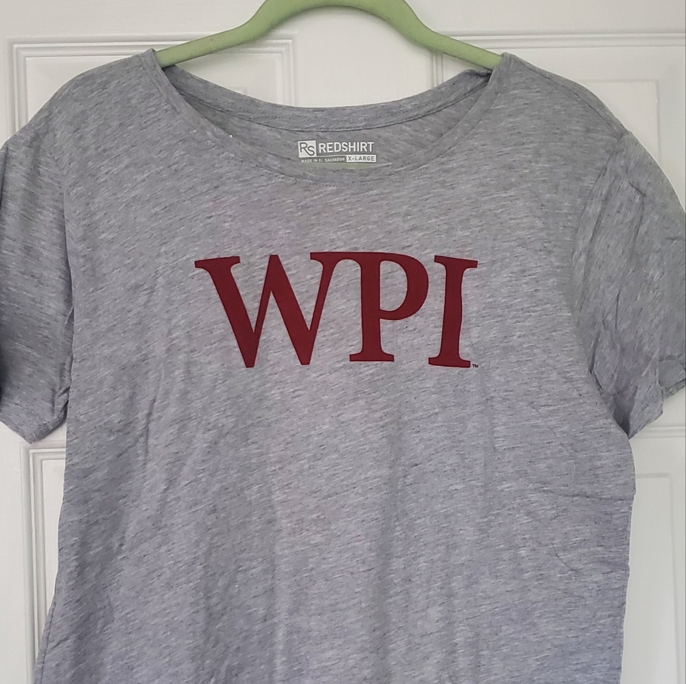 WPI LADIES Style T-Shirt Gray XL Stretch Worcester Polytechnic Institute